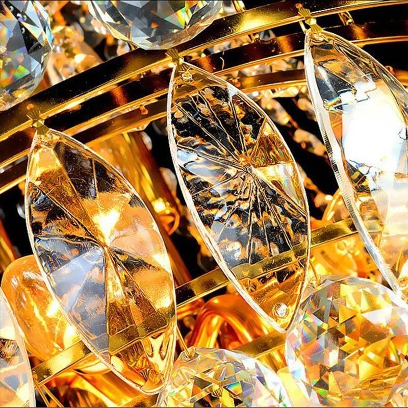 Lampadario a sospensione in cristallo stile europeo