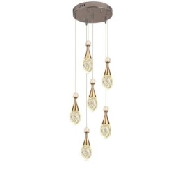 Lampada a sospensione in cristallo a forma di lacrima