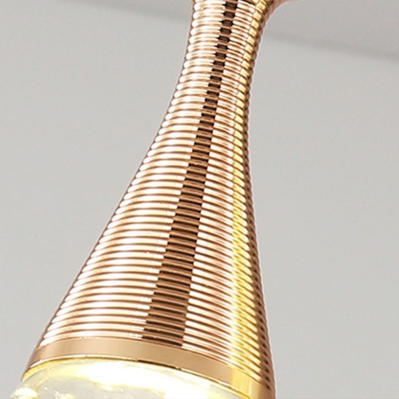 Lampada a sospensione in cristallo a forma di lacrima