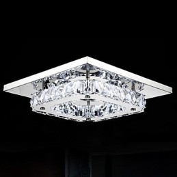 Plafoniera LED a filo moderna contemporanea in metallo elettroplaccato 21 cm