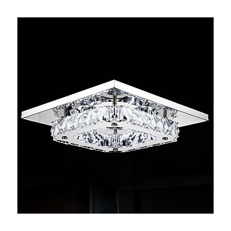 Plafoniera LED a filo moderna contemporanea in metallo elettroplaccato 21 cm