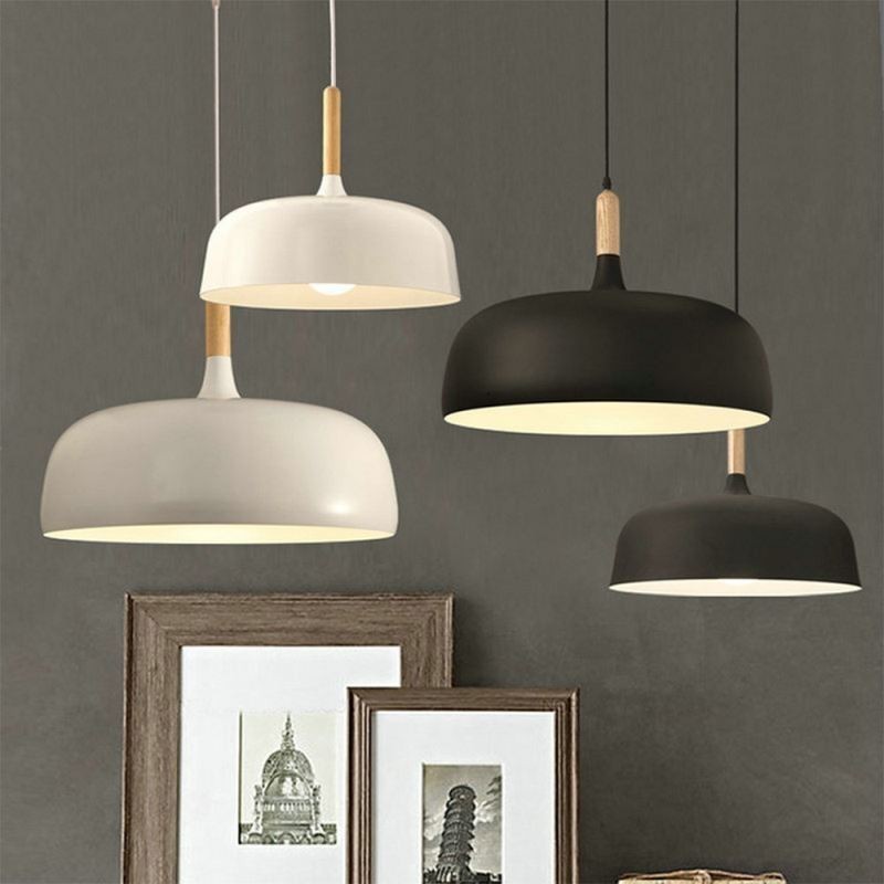 Lampada a sospensione nordica regolabile in ferro E26/E27 1 luce
