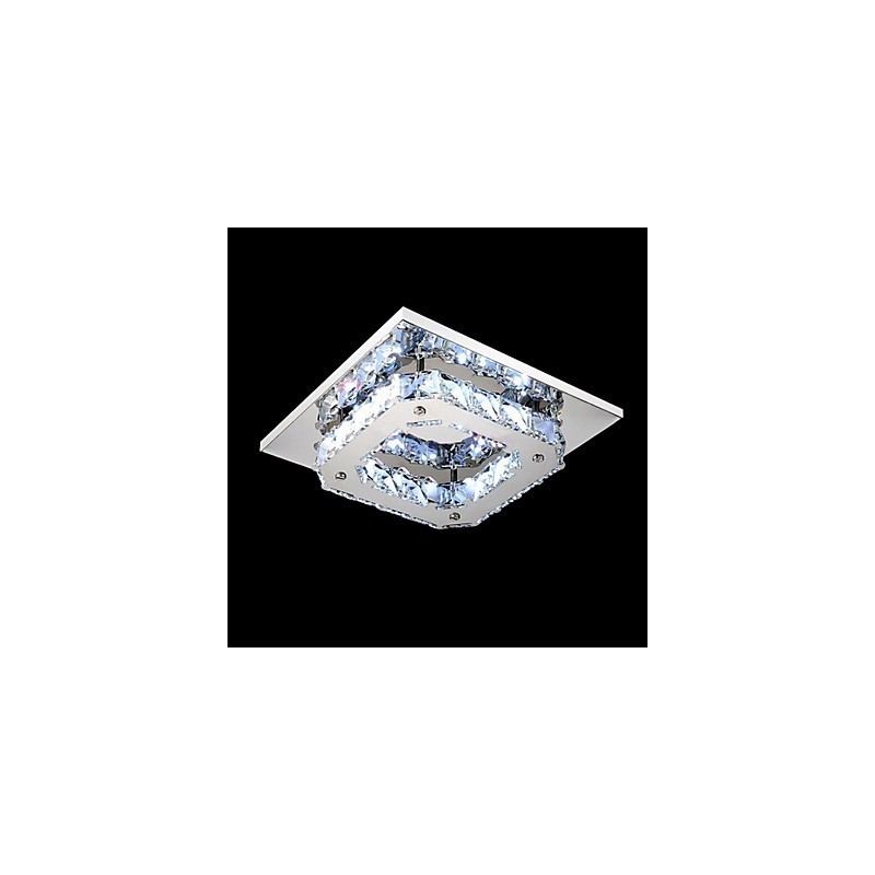 Plafoniera LED a filo moderna contemporanea in metallo elettroplaccato 21 cm