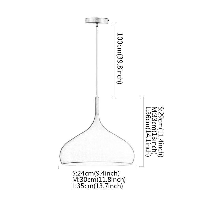 Lampada a sospensione Macaron in alluminio regolabile