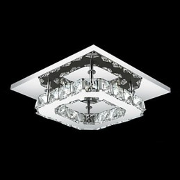Plafoniera LED a filo moderna contemporanea in metallo elettroplaccato 21 cm