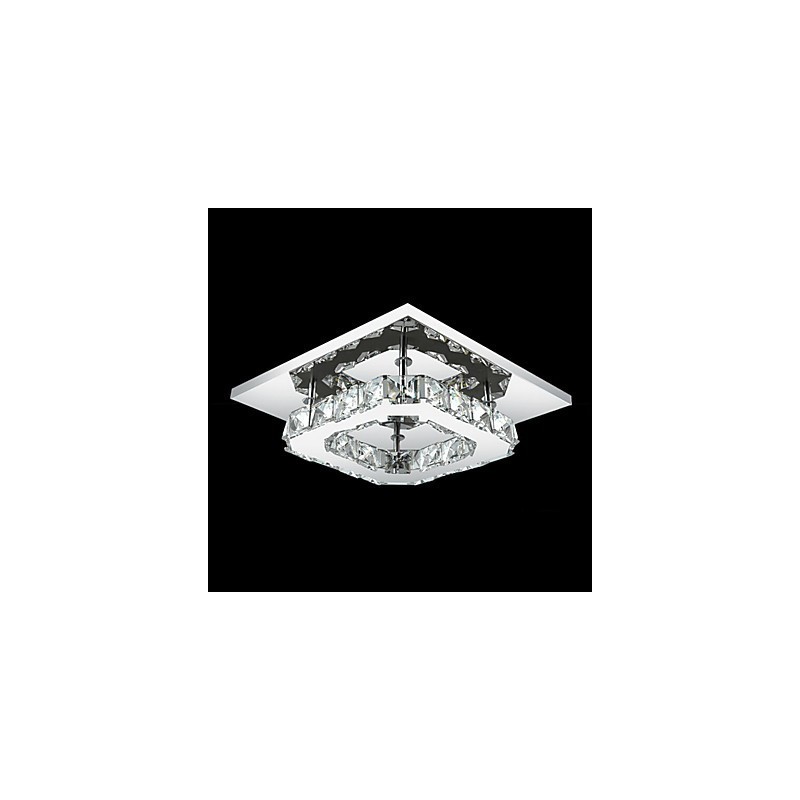 Plafoniera LED a filo moderna contemporanea in metallo elettroplaccato 21 cm