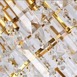 Lampadario a sospensione moderno elegante in cristallo tagliato