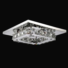 Plafoniera LED a filo moderna contemporanea in metallo elettroplaccato 21 cm