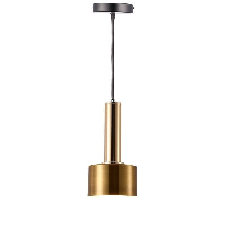 Lampada a sospensione cilindrica moderna in alluminio E26/E27