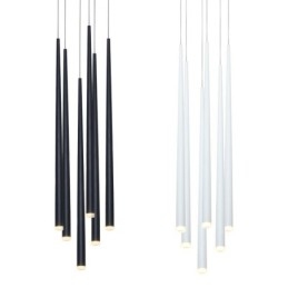 Meteorer Lampada a sospensione LED 6 luci con lampadine incluse 25 × 176 cm