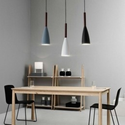 Lampada a sospensione moderna dal design semplice in alluminio E26/E27 10x36 cm
