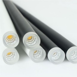 Lampada a sospensione cilindrica moderna con 3 luci LED, alluminio e acrilico, cavo 120 cm