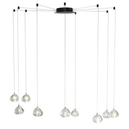 Lampadario a sospensione moderno in cristallo con 1/3/6/9 luci G4
