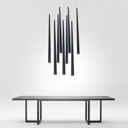 Lampada a sospensione cilindrica contemporanea Meteor Rain Lighting