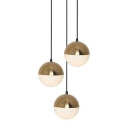 Lampada a sospensione nordica a grappolo di sfere rotonde, 3 luci