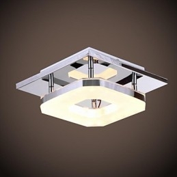 Plafoniera LED a filo moderna in acrilico e acciaio inossidabile galvanizzato 1 luce