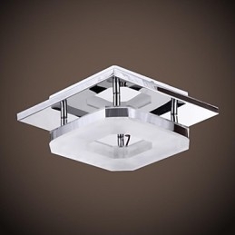 Plafoniera LED a filo moderna in acrilico e acciaio inossidabile galvanizzato 1 luce