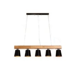 Lampadario a sospensione in legno stile nordico, 3 o 5 luci, E26/E27