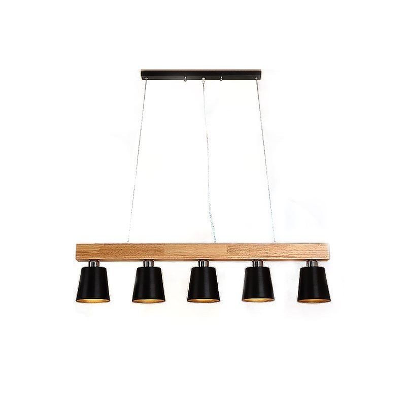Lampadario a sospensione in legno stile nordico, 3 o 5 luci, E26/E27