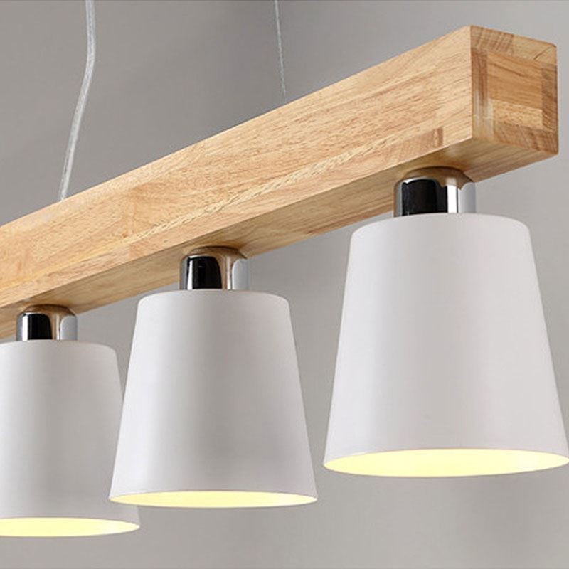 Lampadario a sospensione in legno stile nordico, 3 o 5 luci, E26/E27