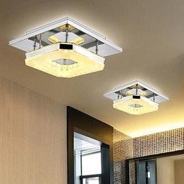 Plafoniera LED a filo moderna in acrilico e acciaio inossidabile galvanizzato 1 luce