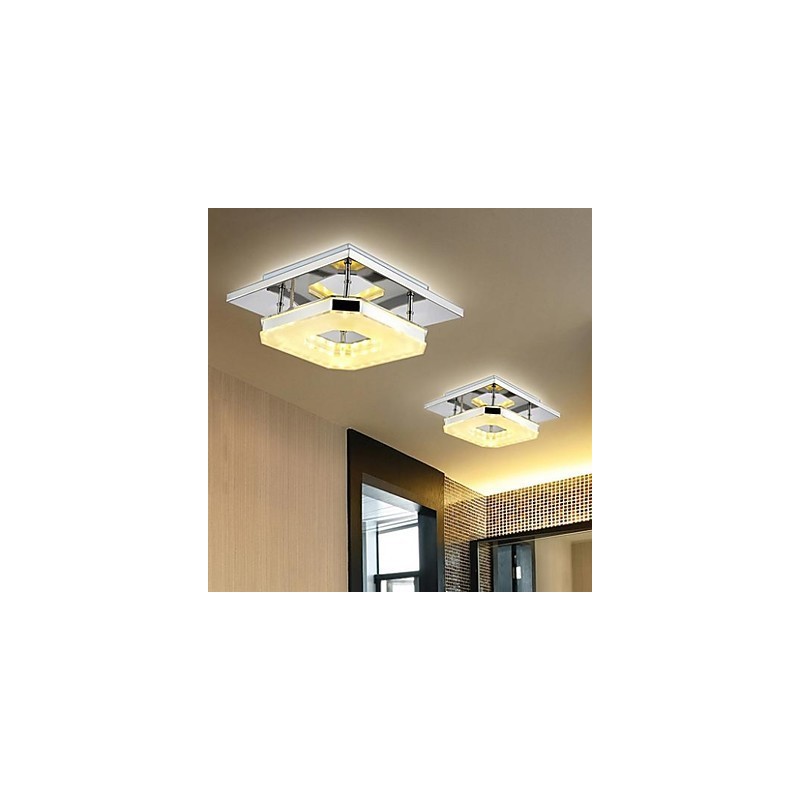 Plafoniera LED a filo moderna in acrilico e acciaio inossidabile galvanizzato 1 luce
