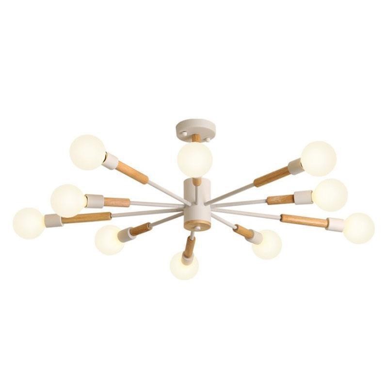 Lampada a sospensione nordica a forma di fagiolo, 6/8/10 luci, E26/E27