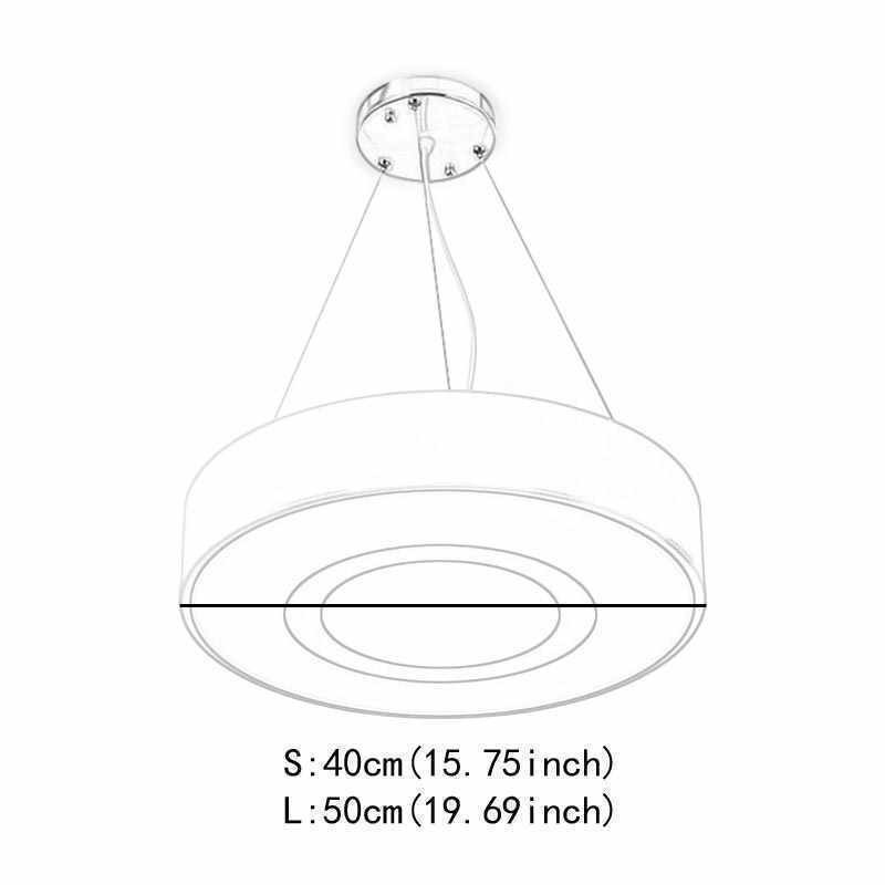 Lampada a sospensione rotonda moderna semplice LED luce calda