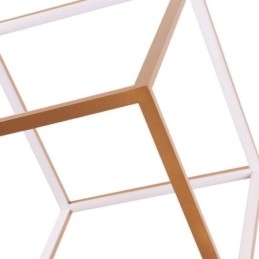 Lampada a sospensione geometrica dorata