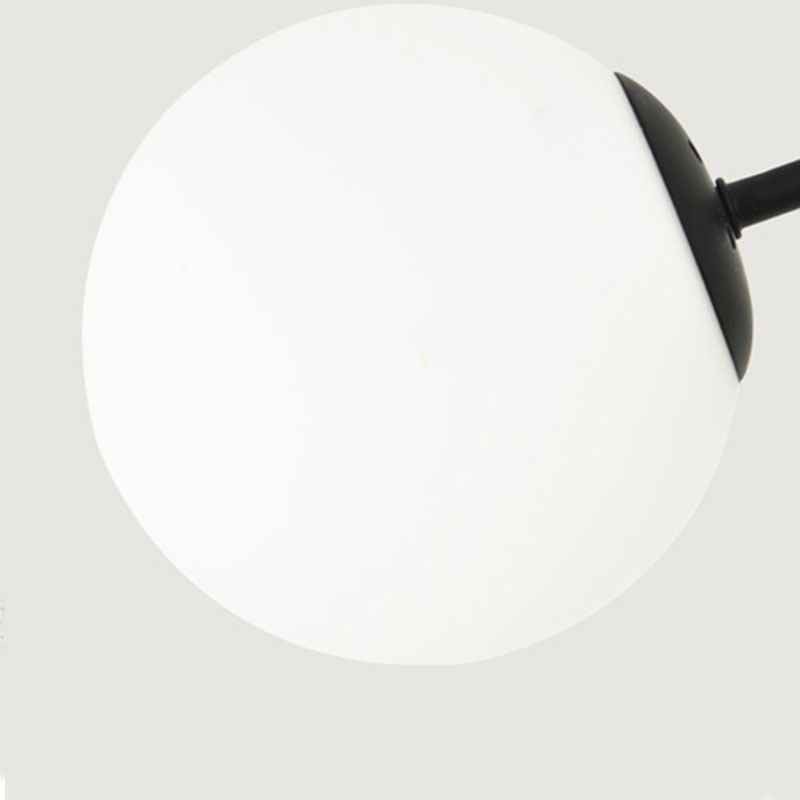 Lampada a sospensione nordica in legno e ferro Magic Bean, paralume in vetro, 6/8/12/16 luci
