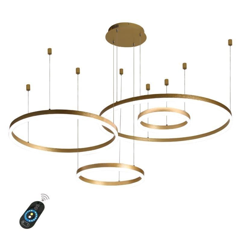 Lampada a sospensione ad anello in acrilico postmoderna