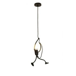 Lampada a sospensione moderna semplice a forma di omino 26×40 cm E26/E27