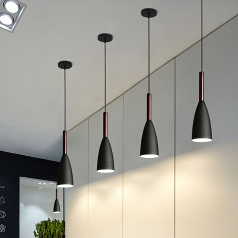 Lampada a sospensione moderna in alluminio 10 x 36 cm E26/E27
