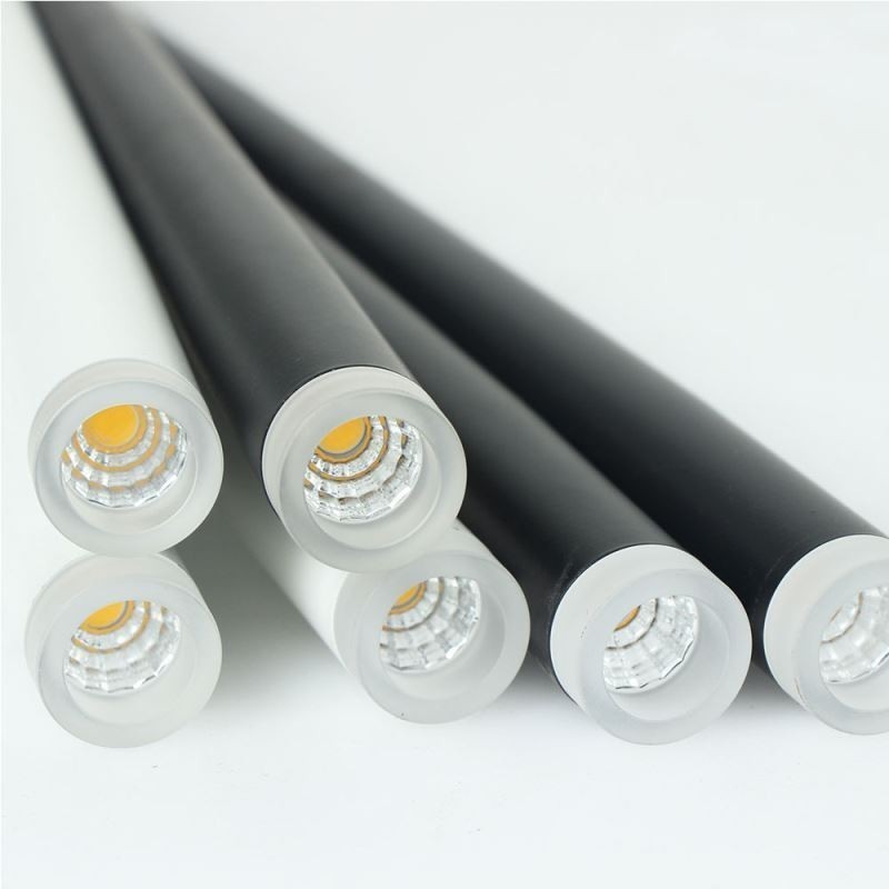 Lampada a sospensione cilindrica moderna con effetto pioggia di meteoriti, 3 luci LED