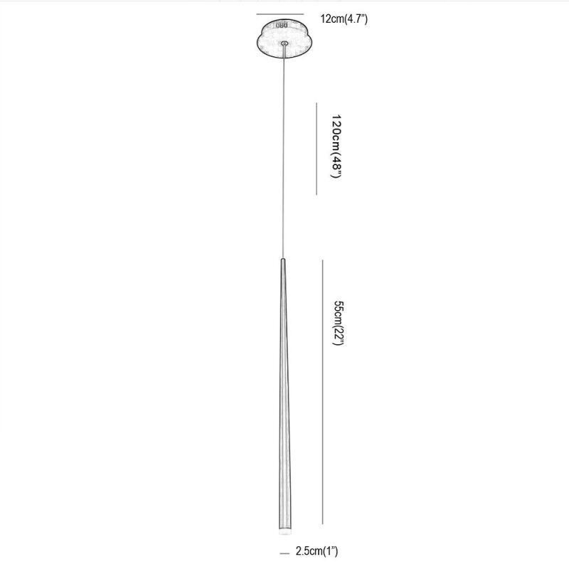 Lampada a sospensione cilindrica contemporanea Meteor Rain Lighting