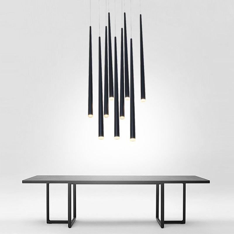 Lampada a sospensione cilindrica contemporanea Meteor Rain Lighting