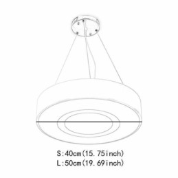 Lampada a sospensione rotonda moderna semplice luce calda