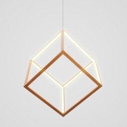 Lampada a sospensione geometrica moderna in oro