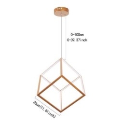 Lampada a sospensione geometrica moderna in oro