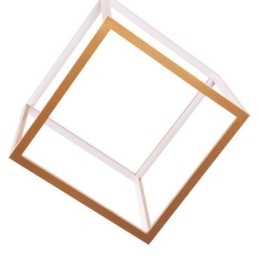 Lampada a sospensione geometrica moderna in oro