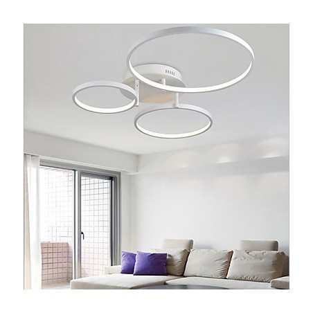 Plafoniera a montaggio a filo moderna e contemporanea LED integrato 64W bianca