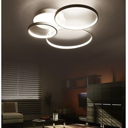 Plafoniera a montaggio a filo moderna e contemporanea LED integrato 64W bianca