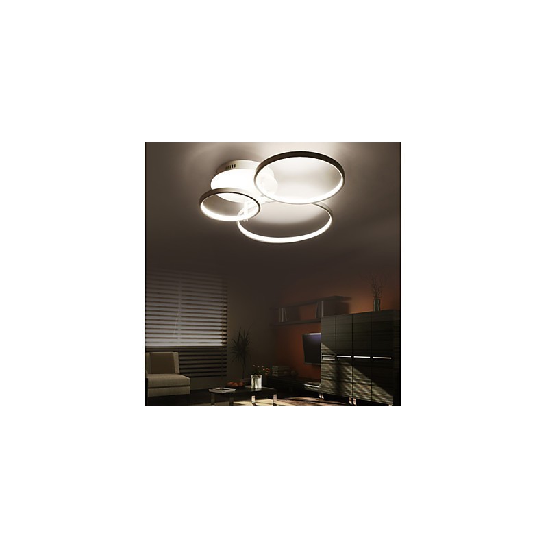 Plafoniera a montaggio a filo moderna e contemporanea LED integrato 64W bianca