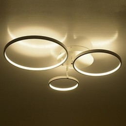 Plafoniera a montaggio a filo moderna e contemporanea LED integrato 64W bianca