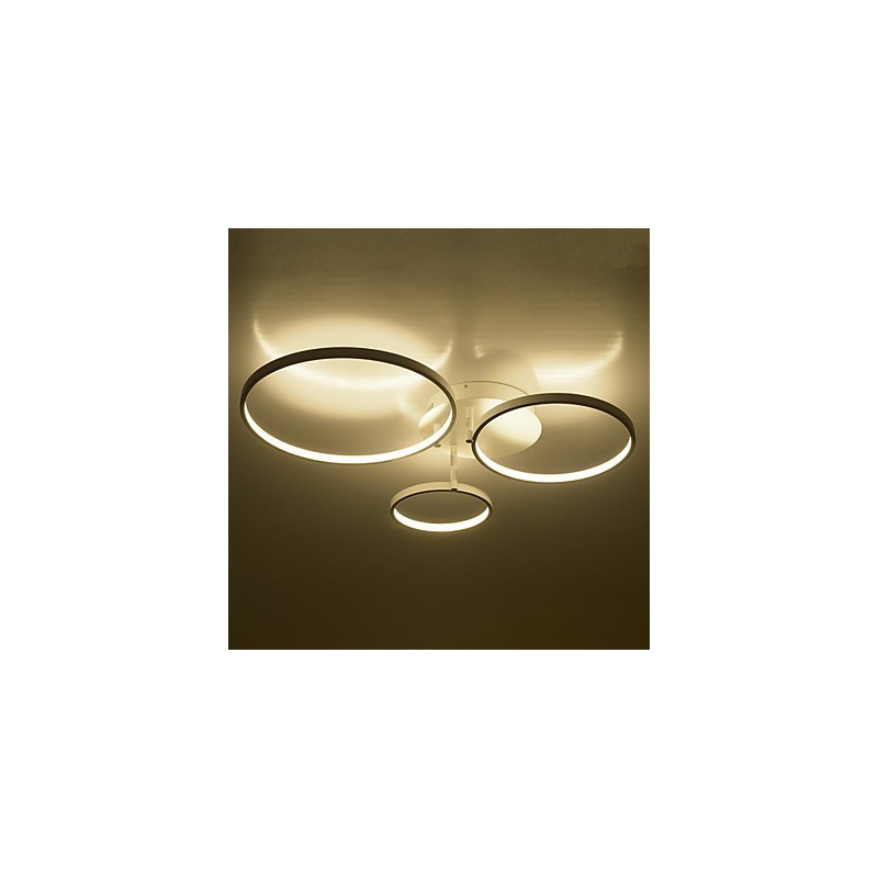 Plafoniera a montaggio a filo moderna e contemporanea LED integrato 64W bianca