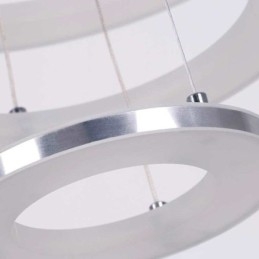 Lampada a sospensione moderna in acrilico a 3 anelli 40+30+20 cm