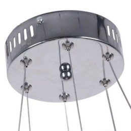 Lampada a sospensione moderna in acrilico a 2 anelli 40+20 cm