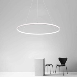 Lampada a sospensione circolare moderna 60 cm 80 cm