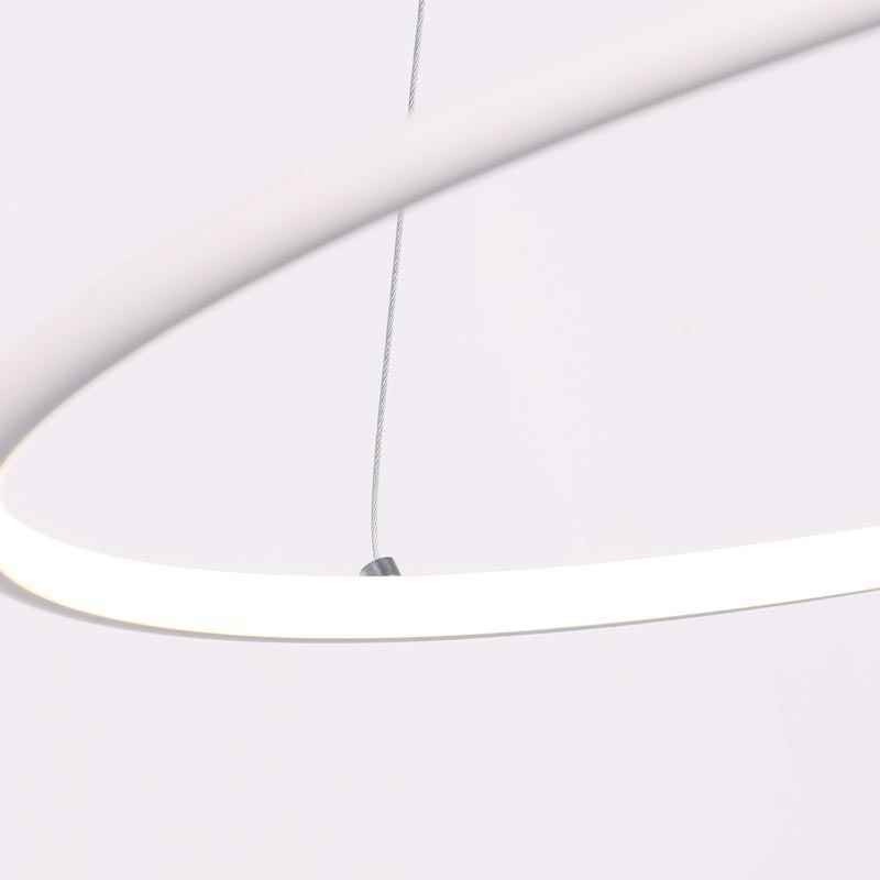 Lampada a sospensione circolare moderna 60 cm 80 cm