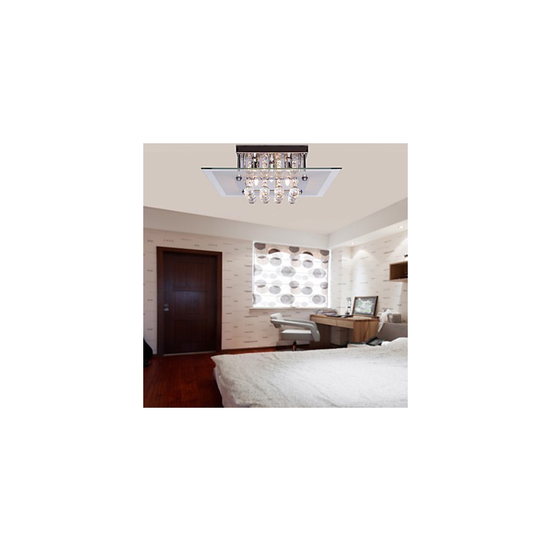 Plafoniera moderna in cristallo Living 5 luci